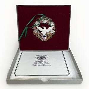 1998 The White House Historical Association Christmas Tree Ornament w/Box EUC